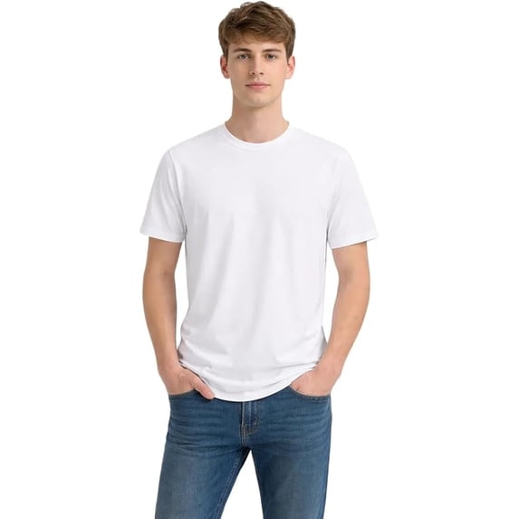 Milltex Men’s Lightweight Cotton T-Shirt | 100% Combed Cotton, Short Sleeve Tee with Side Seam, Shoulder Taping & Soft Hand Feel