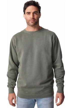 403 Pigmented Dyed Crewneck Pullover Sweatshirt Soft Handfeel 3 End Fleece 80% Cotton 20% Poly 9.5 Oz 340 GSM
