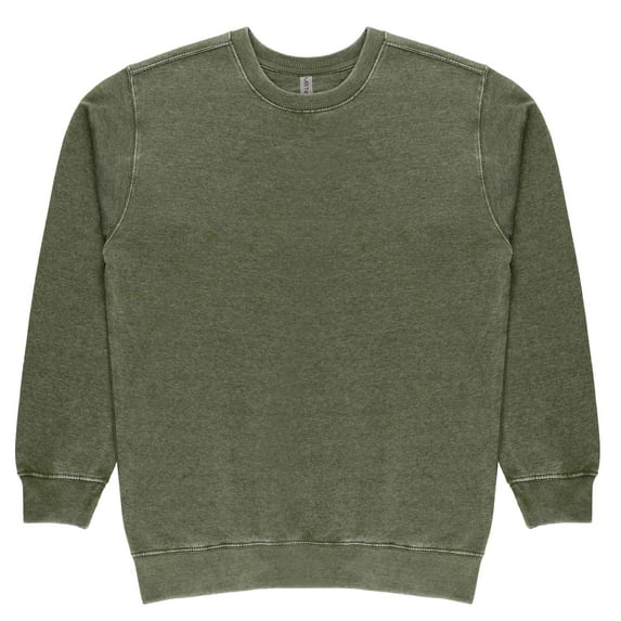 Milltex 7.25 Oz Premium Vintage Fleece Textured Sweatshirt | Long Sleeve Crewneck Cotton Blend for Men and Women