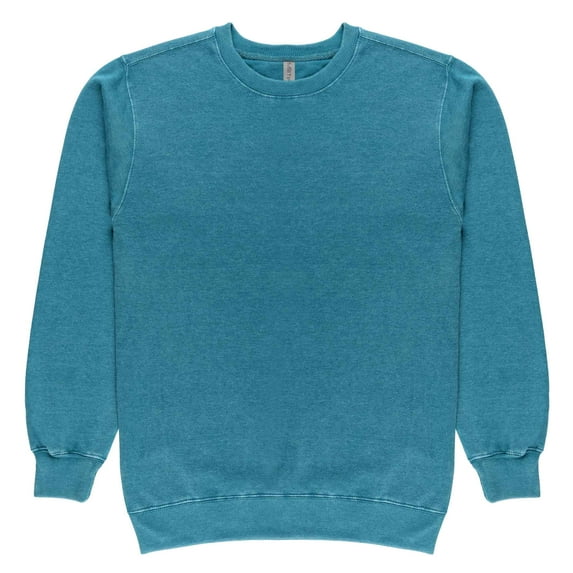 Milltex 7.25 Oz Premium Vintage Fleece Textured Sweatshirt | Long Sleeve Crewneck Cotton Blend for Men and Women