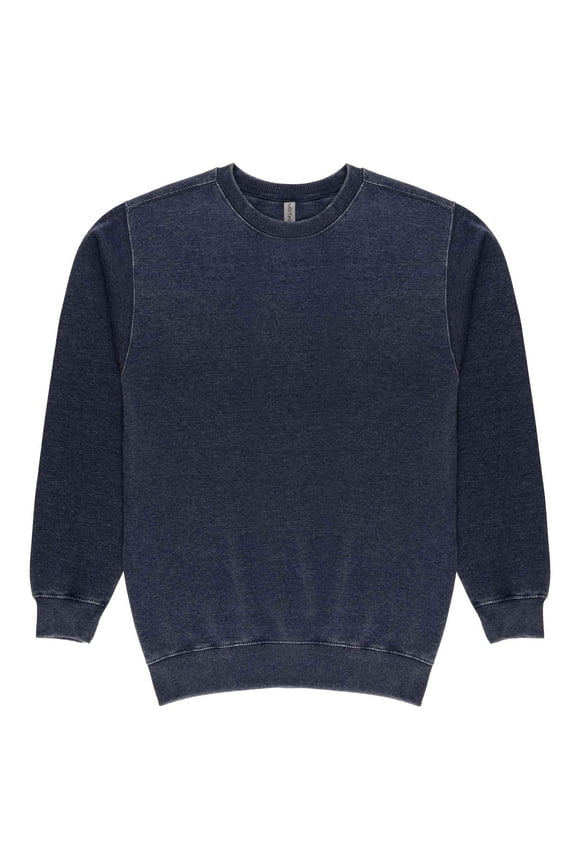 7.25 Oz Premium Vintage Fleece Textured Sweatshirt | Long Sleeve Crewneck Cotton Blend for Men and Women