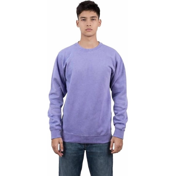 Milltex 7.25 oz Vintage Fleece Textured Sweatshirt | Long Sleeve Crewneck Cotton Blend for Men and Women