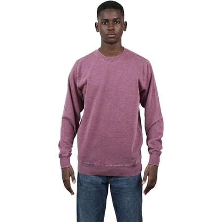 Milltex 7.25 Oz Premium Vintage Fleece Textured Sweatshirt | Long Sleeve Crewneck Cotton Blend for Men and Women