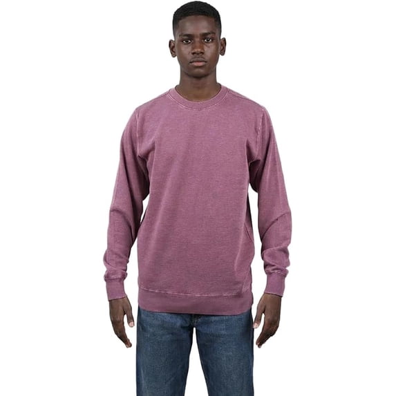 Milltex 7.25 Oz Premium Vintage Fleece Textured Sweatshirt | Long Sleeve Crewneck Cotton Blend for Men and Women
