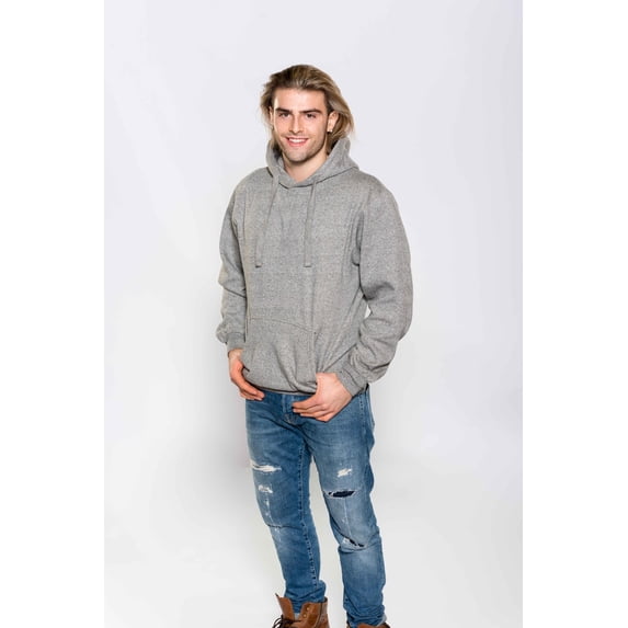 Milltex Unisex Casual Hoodie with Pockets, Soft Fleece Cotton Pullover | Sweatshirt for Men and Women 767 Blank