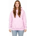 thumbnail image 1 of Milltex Oversized Hoodie for Women 280 GSM Heavyweight Fleece Pullover Sweatshirt, Relaxed Fit Hooded Sweatshirt with Kangaroo Pocket, Warm Winter Casual Gym Wear Hoodie-PowderPink, 1 of 4