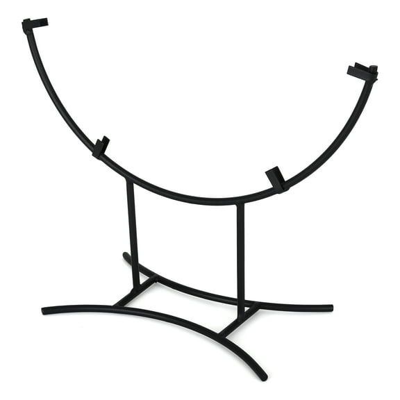 Milltown Merchants 12" Hoisted Round Black Metal Display Stand - 1 Pack