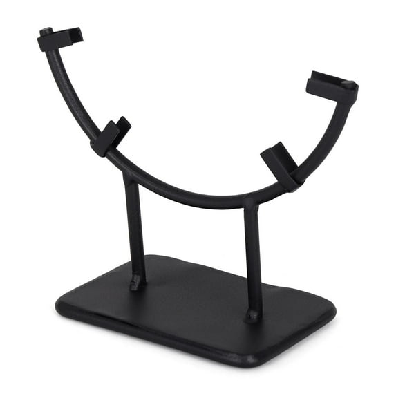 Milltown Merchants 6" Premium Round Black Metal Display Stand - 1 Pack