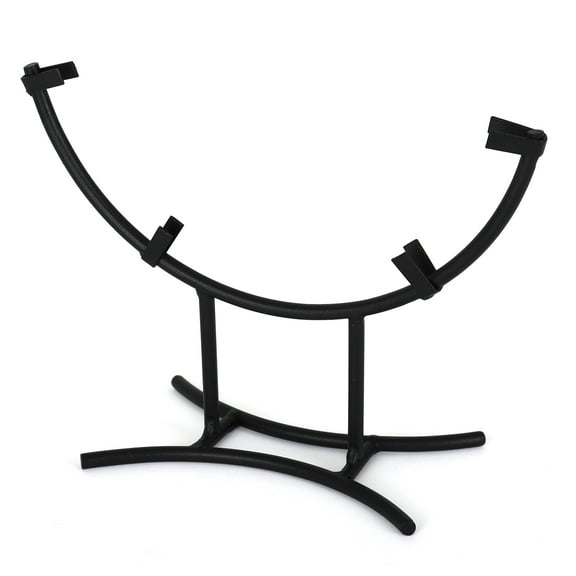 Milltown Merchants 8" Hoisted Round Black Metal Display Stand