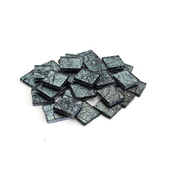 Milltown Merchants Blue Steel Foil Mosaic Tile 3/4 Inch (1 lb)