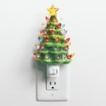 thumbnail image 1 of Milltown Merchants Ceramic Christmas Tree Night Light (Green), 1 of 7