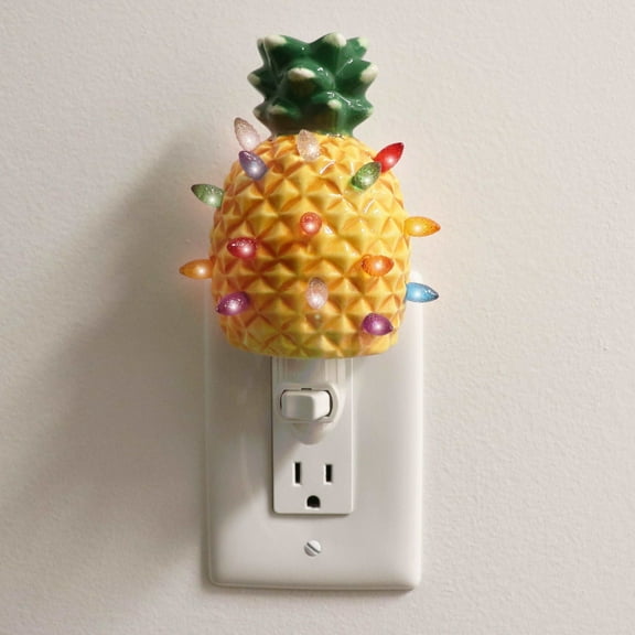 Milltown Merchants Ceramic Christmas Tree Night Light (Pineapple)
