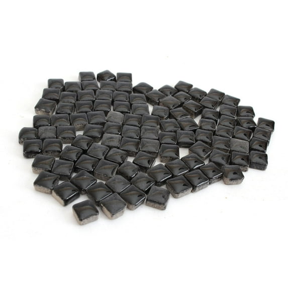 Milltown Merchants Darkness Mini Mosaic Ceramic Tile 4/10 Inch (3 lbs)