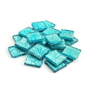 Milltown Merchants Electric Blue Foil Mosaic Tile 3/4 Inch 1 lb
