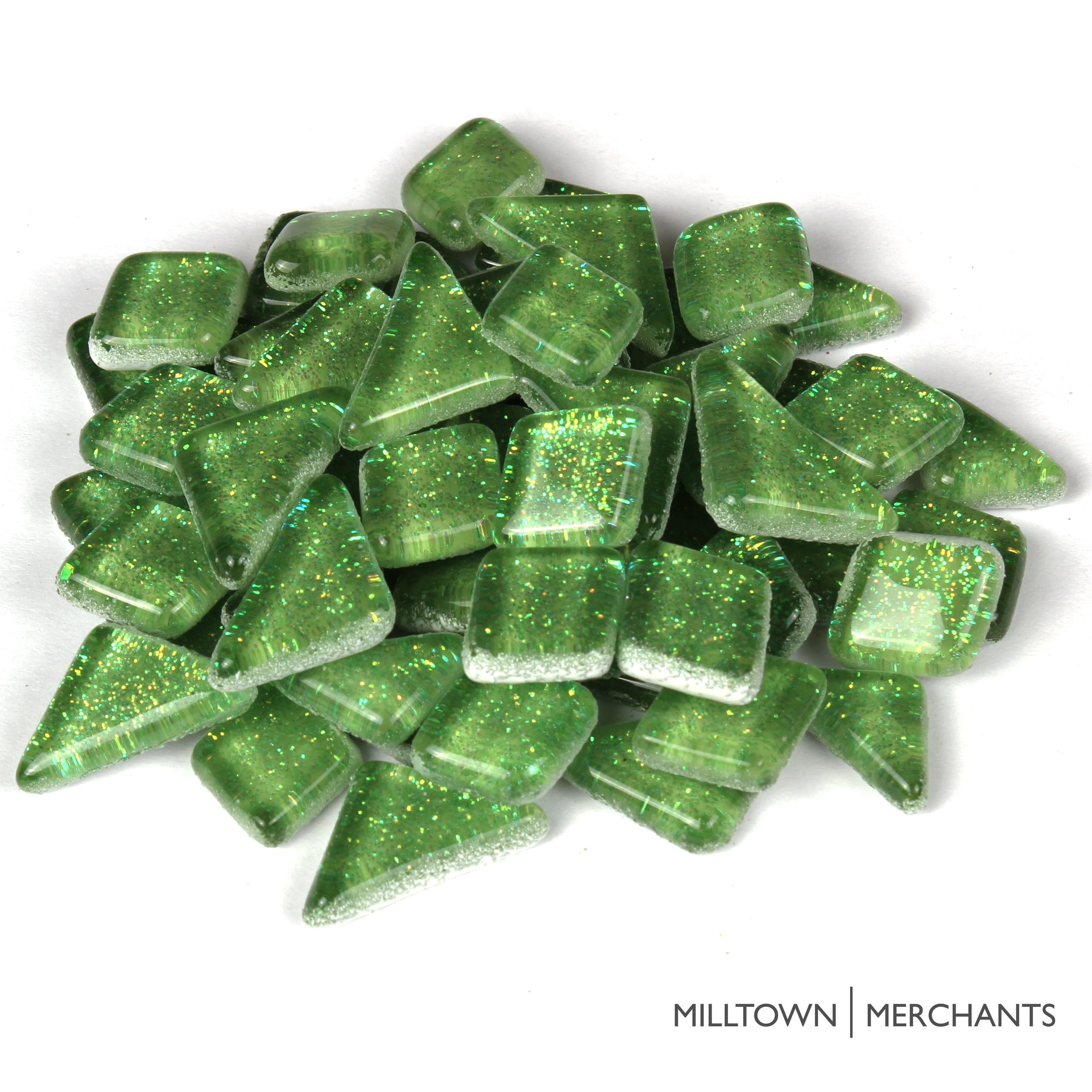 Milltown Merchants Glitter Mosaic Tile Pieces - 1 Pound