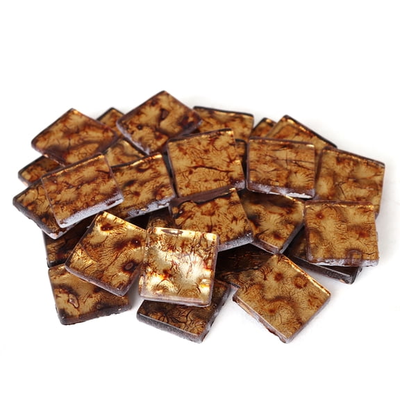 Milltown Merchants Gold Impression Foil Tile 3/4 Inch Mosaic Tile (1 lb)