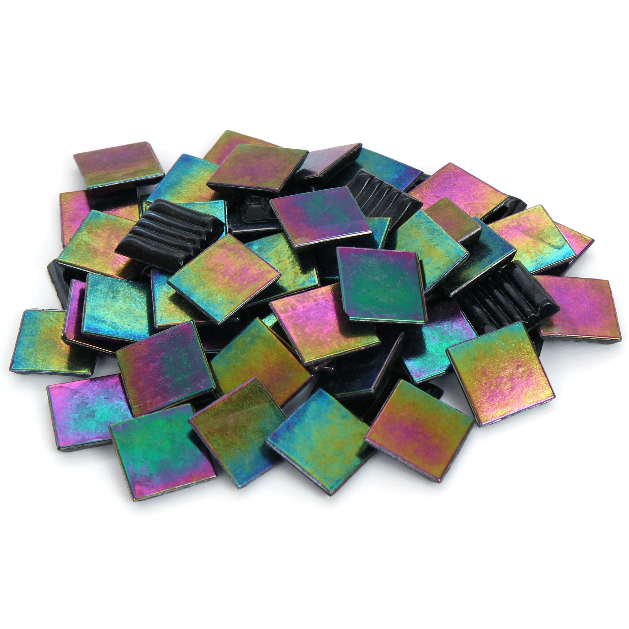 Milltown Merchants™ Iridescent Mosaic Tile 1 Pound, Black - 3/4 Inch