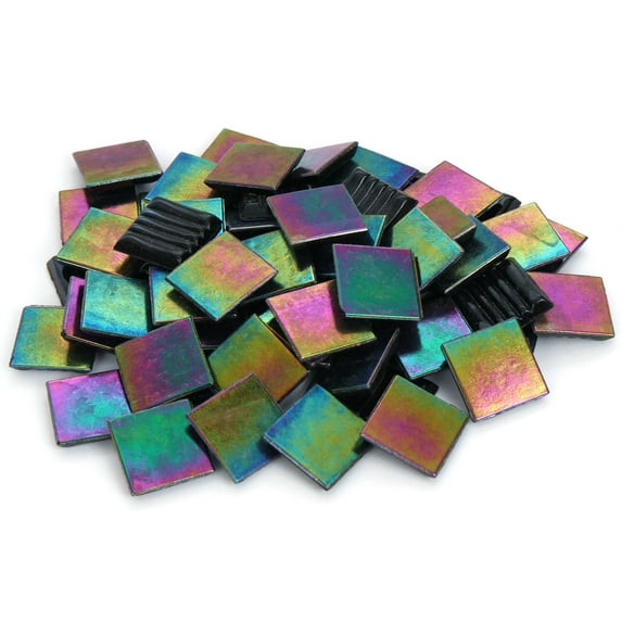 Milltown Merchants™ Iridescent Mosaic Tile 1 Pound, Black - 3/4 Inch