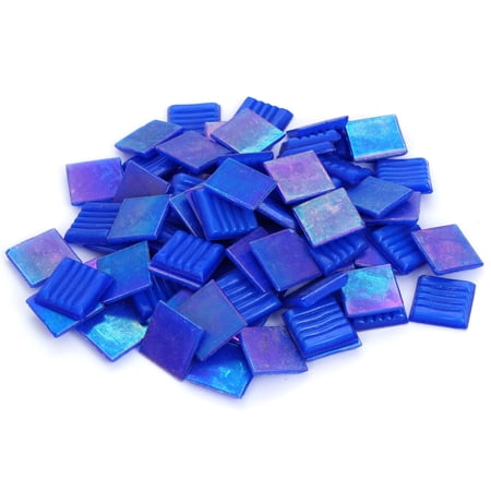 Milltown Merchants™ Iridescent Mosaic Tile 1 Pound, Deep Sea Blue - 3/4 Inch