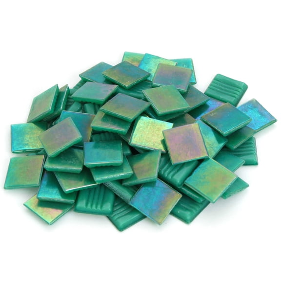 Milltown Merchants™ Iridescent Mosaic Tile - 1 Pound, Green - 3/4 Inch