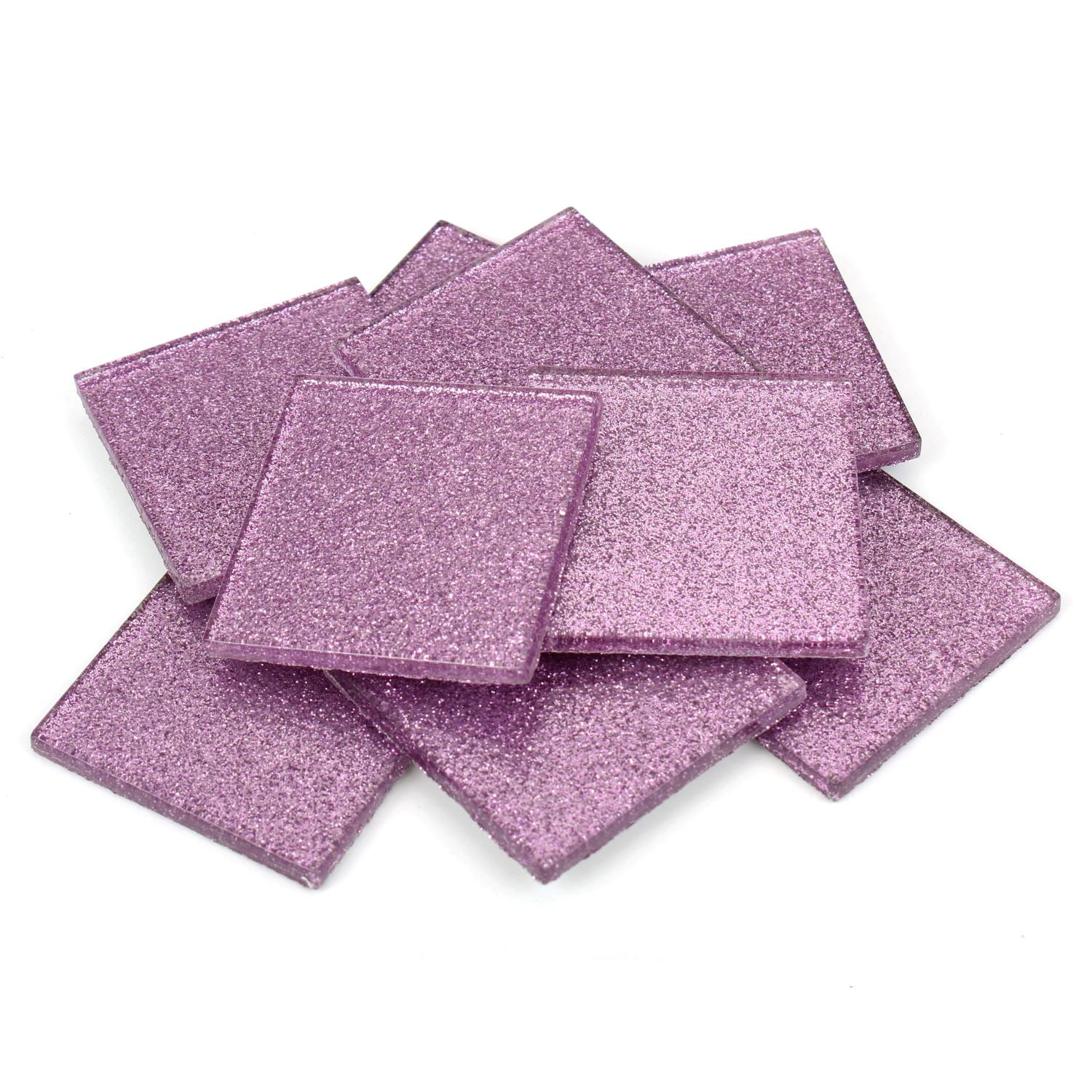 Milltown Merchants Light Purple Glitter Mega Mosaic Tile 1.8 Inch Large (3 lb)