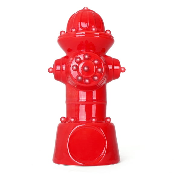 Milltown Merchants Lighted Ceramic Fire Hydrant - Red - 1 Count