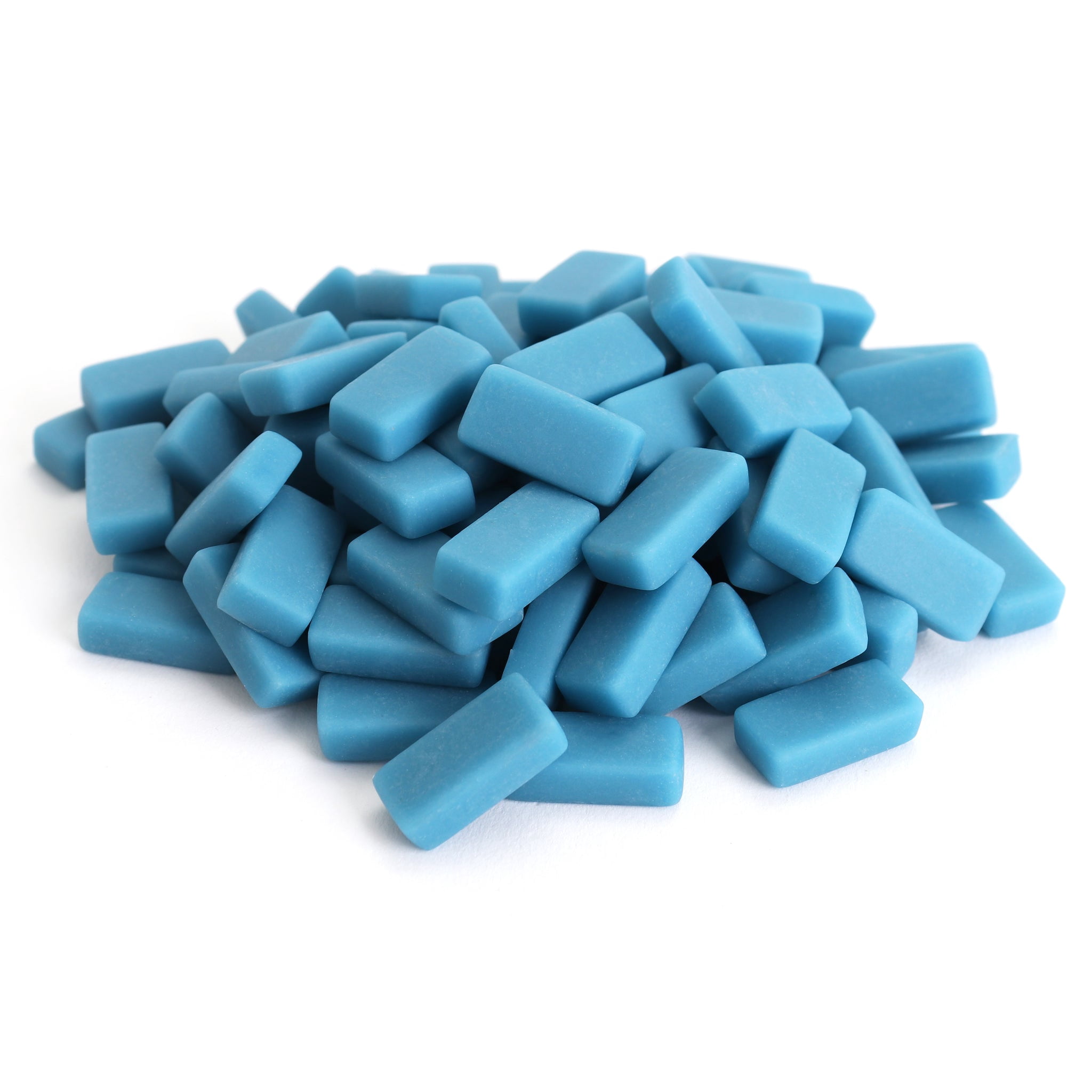 Milltown Merchants Matte 0.8" Mosaic Tile Pieces - Cerulean Blue - 1 Pound