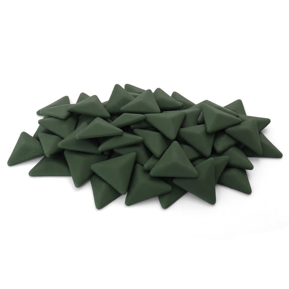 Milltown Merchants Matte Triangle Mosaic Tile Pieces (Cedar Green, 3 Pound)