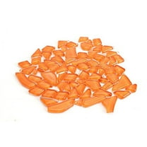 Milltown Merchants Orange Smooth Mosaic Pieces - Random Assortment (3 lbs)