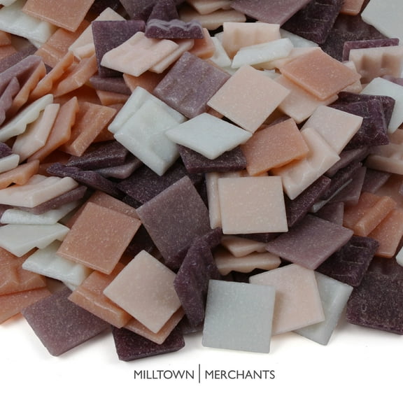 Milltown Merchants Pink and Purple 3/4 Inch Venetian Mosaic Tile Blend Assortment (7 lbs)