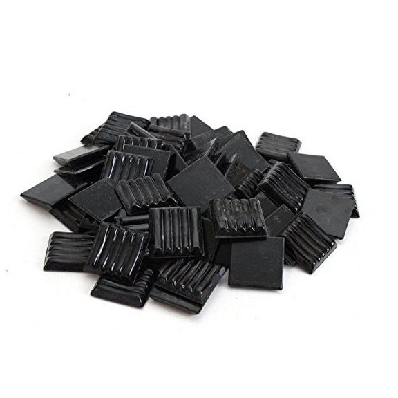 Milltown Merchants Pitch Black Mosaic Tile 3/4 Inch (1 lb)