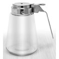 thumbnail image 1 of Millvado 12 Ounce Glass Sugar / Syrup Dispenser | Restaurant Style, Stainless Steel Lid, Perfect for Sugar, Honey, Syrups, Cream, and More, Dishwasher Safe, 1 of 2