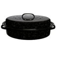 "Millvado Granite Roaster, 12 lb NonStick Basting Roasting Pan with