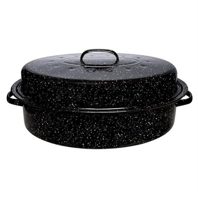 Millvado Roasting Pan With Lid, Turkey Roaster Pan, Extra Large 18 lb