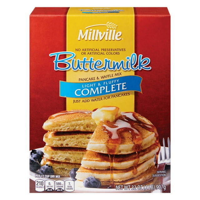 Millville Complete Buttermilk Pancake & Waffle Mix, 32 oz