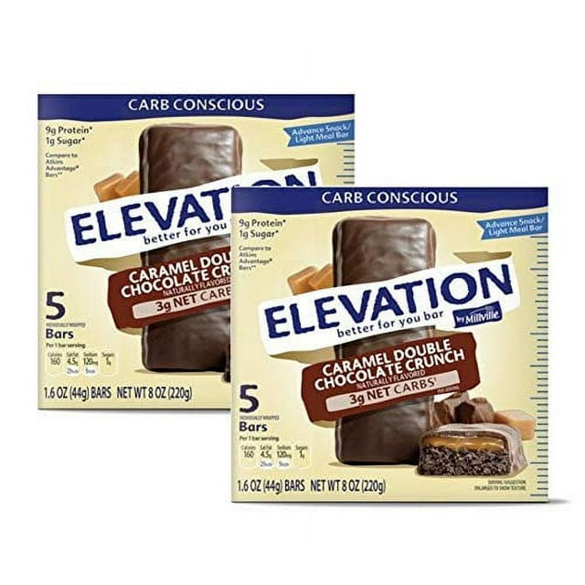 Millville Elevation Protein Bars Snack Endulgent Treat 1.4oz Bars 5g 