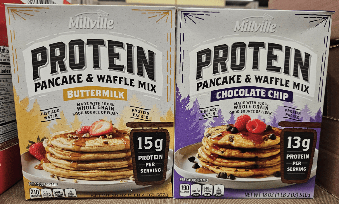 Millville Protein Pancake & Waffle Buttermilk & Chocolate Chip (2 Boxes)