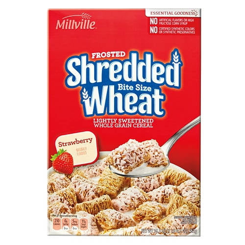 Strawberry Frosted Shredded Wheat Cereal, 16.3 oz- Pack of 3