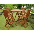 thumbnail image 1 of International Caravan Seville Set of 5 Bar Height Table Group, 1 of 2