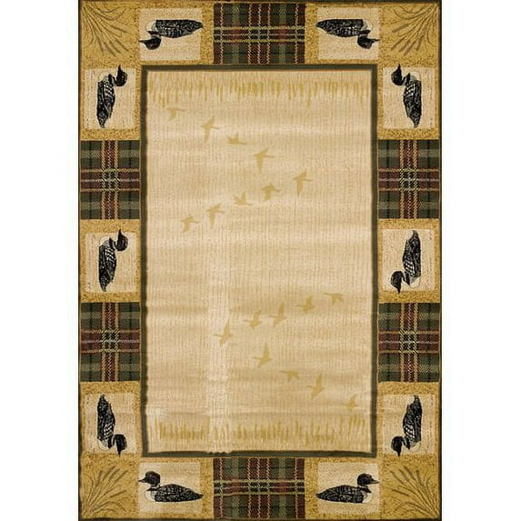 Tartan Loon Natural Rug 1'10" x 3'