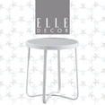 thumbnail image 1 of Millwork Holdings,. Co Inc Elle Decor Mirabelle Outdoor Side Table, White, 1 of 5