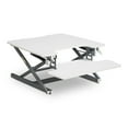 thumbnail image 1 of Millwork Holdings Co True Seating Ergo Standing Desk Converter with Keyboard Tray, Dual Monitor Laptop Riser Height Adjustable Tabletop Workstation, 1 of 5