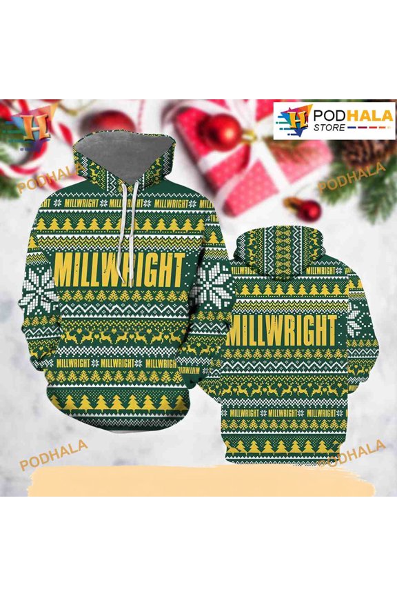Millwright Happy Xmas 3D Funny Hoodie Christmas, Xmas Gifts