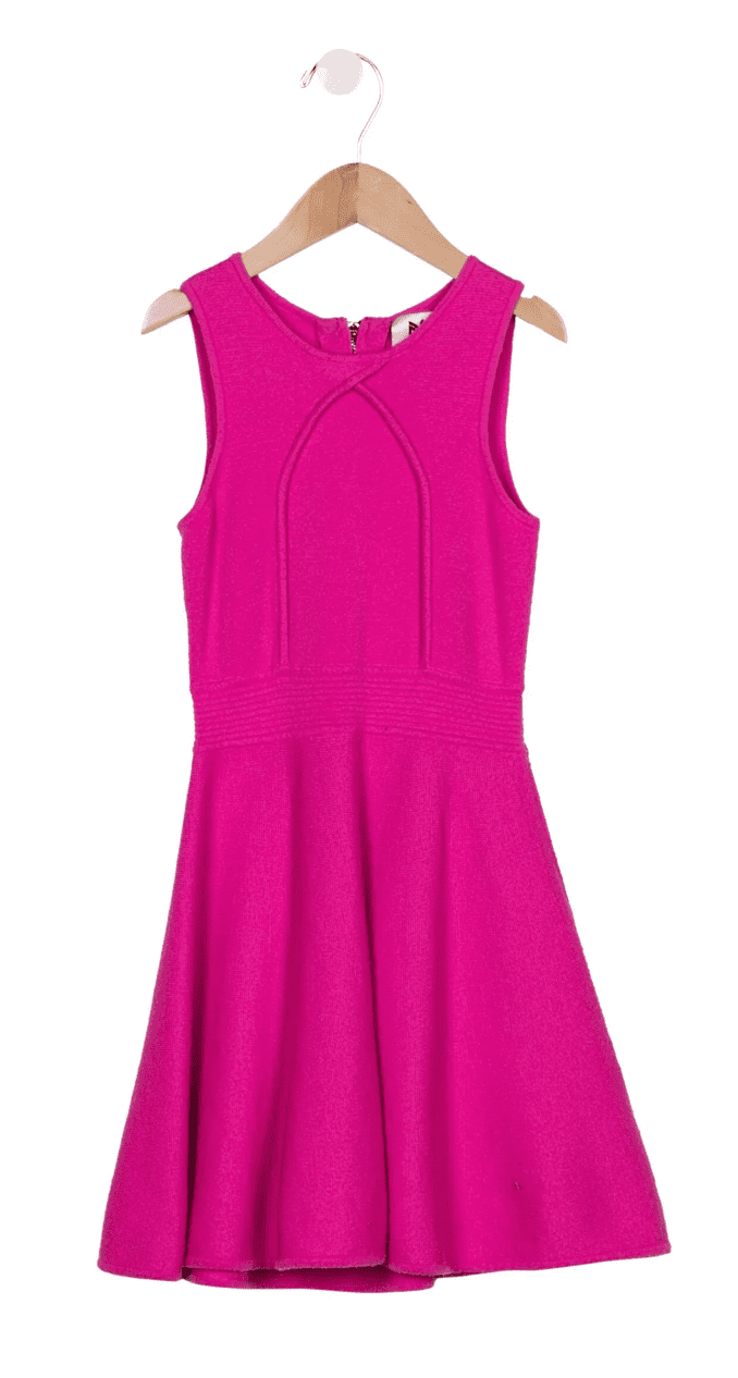 Milly Minis Girls Pleated Fit and Flare Dress, Fuschia, Size 4/5 - Walmart Business Supplies Milly Minis Girls Pleated Fit and Flare Dress, Fuschia, Size 4/5 - Walmart Business Supplies