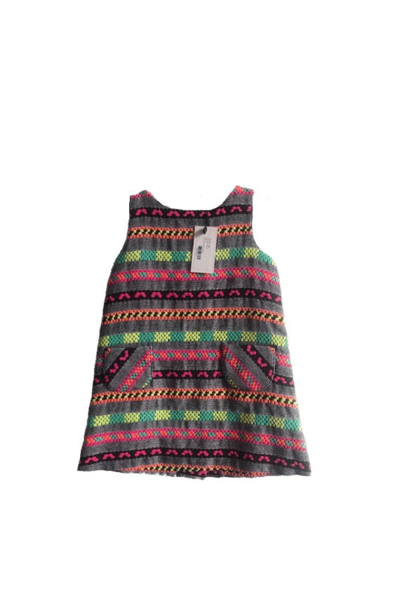 Girls Pocket Shift Dress, Multi Color, Size 6