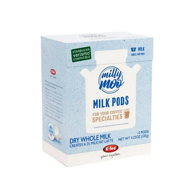 Milly Moo Single Serve Milk Pods Kfee® & Starbucks® Verismo