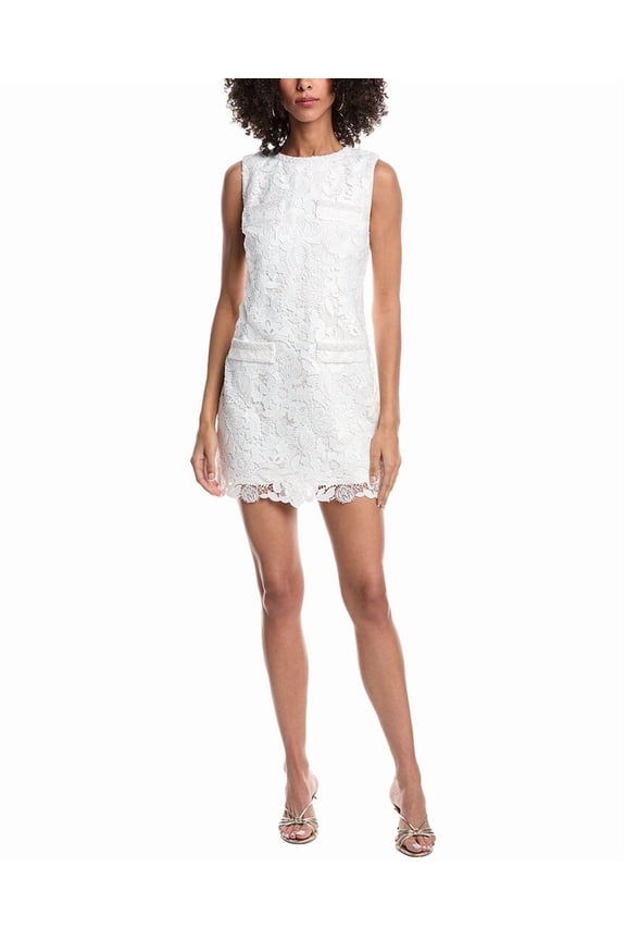 Milly womens 3D Lace Mini Dress, 4