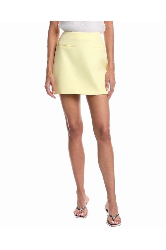 Milly womens  Cady Mini Skirt, 2, Yellow