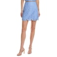 thumbnail image 1 of Milly womens  Floral Geo Lace Mini Skirt, 0, Blue, 1 of 3