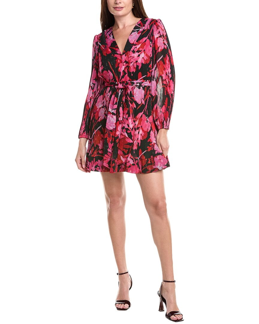 Milly womens Liv Pleated Mini Dress, 6, Pink - Walmart.com